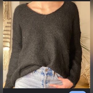 Free people black sweater